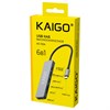 USB-хаб KG-153A, Type-C 3.2, в/с, 6 в 1, 1хUSB-A 3.2, 1xUSB-A 2.0, 2xSD/TF 2.0, 1xHDMI,1xType-C PD 3.0, 150 мм, серый, KAIGO (КАЙГО), 355068 - фото 11395377