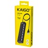 USB-хаб KG-086, USB-A 2.0, 7 в 1, с выключателями и LED-индикаторами, 7 x USB-A 2.0, кабель 50 cм, черный, KAIGO (КАЙГО), 355069 - фото 11395378