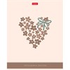 Тетрадь А5, 48 л., HATBER, скоба, клетка, soft-touch ламинация, тиснение, "Нежное очарование" (микс), 095022, 48Т5лтВ1 - фото 12242419