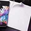 Тетрадь А4, 96 л., HATBER, гребень, клетка, soft-touch ламинация, 3D-лак, "Хрупкие лепестки" (микс), 096199, 96Т4лолВ1гр - фото 12242445