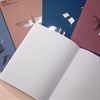 Тетрадь А5, 48 л., HATBER, скоба, клетка, soft-touch ламинация, 3D-фольга, "Парящие в небесах" (микс), 095336, 48Т5лофВ1 - фото 12242491