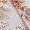 Тетрадь А5, 48 л., HATBER, скоба, клетка, soft-touch ламинация, 3D-фольга, "Золото цветов" (микс), 096223, 48Т5лофВ1 - фото 12242500