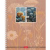 Тетрадь А5, 48 л., HATBER, гребень, клетка, soft-touch ламинация, "Ромашковый чай" (микс в спайке), 096230, 48Т5лВ1гр - фото 12242501