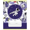 Тетрадь 12 л. HATBER клетка, обложка картон, "Астронавт" (5 видов в спайке), 12Т5В1 - фото 1301604