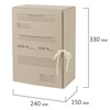 Короб архивный STAFF, 150 мм, переплетный картон, 2 хлопчатобумажные завязки, до 1400 листов, 110931 - фото 1303231