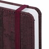 Ежедневник недатированный А5 (138x213 мм) BRAUBERG "Wood", кожзам, резинка, 136 л., бордовый, 111675 - фото 1305282