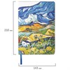 Блокнот А5 (143x210 мм), BRAUBERG VISTA "Van Gogh", под кожу, гибкий, срез фольга, 80 л., 112059 - фото 1305823