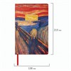 Ежедневник недатированный А5 (138х213 мм), BRAUBERG VISTA, под кожу, гибкий, 136 л., "Edvard Munch", 111984 - фото 1305947