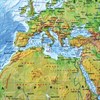 Карта мира физическая 120х78 см, 1:25М, с ламинацией, интерактивная, европодвес, BRAUBERG, 112379 - фото 1306829