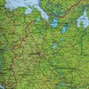 Карта России физическая 101х70 см, 1:8,5М, с ламинацией, интерактивная, европодвес, BRAUBERG, 112392 - фото 1306845