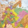 Карта России политико-административная 101х70 см, 1:8,5М, интерактивная, европодвес, BRAUBERG, 112395 - фото 1306854