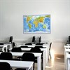 Карта мира физическая 120х78 см, 1:25М, с ламинацией, интерактивная, европодвес, BRAUBERG, 112379 - фото 1309518