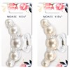 Краб для волос 9,5 см, глянцевый, жемчужный, ассорти 2 цвета, MONTE VITA (МОНТЕ ВИТА), 459090 - фото 13113962