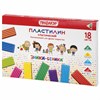 Пластилин классический ПИФАГОР "ЭНИКИ-БЕНИКИ" 18 цветов, 270 г, со стеком, картонная упаковка, 105036 - фото 1840788