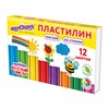 Пластилин мягкий ЮНЛАНДИЯ "ВЕСЕЛЫЙ ШМЕЛЬ", 12 цветов, 180 г, СО СТЕКОМ, 106672 - фото 1931197