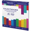 Пластилин классический BRAUBERG "АКАДЕМИЯ КЛАССИЧЕСКАЯ", 40 цветов, 800 г, СТЕК, ВЫСШЕЕ КАЧЕСТВО, 106512 - фото 1933155