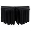 Скетчбук, черная бумага 140 г/м2, 200х200 мм, 80 л., КОЖЗАМ, резинка, карман, BRAUBERG ART CLASSIC, черный, 113204 - фото 2561129