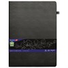 Скетчбук, черная бумага 140 г/м2, 210х297 мм, 80 л., КОЖЗАМ, резинка, карман, BRAUBERG ART CLASSIC, черный, 113206 - фото 2561321