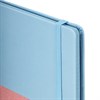 Блокнот А5 (148х218 мм), BRAUBERG "DUO", под кожу с резинкой, 80 л., клетка, голубой/розовый, 113432 - фото 2562428