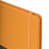 Блокнот А5 (148х218 мм), BRAUBERG "DUO" под кожу с резинкой, 80 л., клетка, оранжевый/зеленый, 113435 - фото 2562435