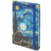 Блокнот с резинкой в клетку 96 л., А5 (145х203 мм), твердая обложка с фольгой, BRAUBERG, "Van Gogh", 113728 - фото 2563223