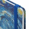 Блокнот с резинкой в клетку 96 л., А5 (145х203 мм), твердая обложка с фольгой, BRAUBERG, "Van Gogh", 113728 - фото 2563788
