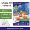 Бумага для акварели А3, 30 л., 270 г/м2, мелкое зерно, BRAUBERG ART CLASSIC, "Мандарины", 114402 - фото 2565053