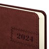 Ежедневник датированный 2024 А5 138x213 мм, BRAUBERG "Imperial", под кожу, коричневый, 114855 - фото 2568474
