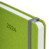 Ежедневник датированный 2024 А5 138x213 мм, BRAUBERG "Mosaic", под кожу, зеленый, 114903 - фото 2568760