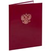Папка адресная бумвинил бордовый, "Герб России", формат А4, STAFF, 122741 - фото 2570218