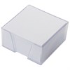 Блок для записей BRAUBERG в подставке прозрачной, куб 9х9х5 см, белый, белизна 95-98%, 122224 - фото 2570307