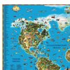 Карта настенная для детей "Мир", размер 116х79 см, ламинированная, 629, 450 - фото 2570659