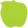 Блок самоклеящийся (стикеры), фигурный BRAUBERG, НЕОНОВЫЙ "Яблоко", 50 листов, зеленый, европодвес, 122709 - фото 2570722