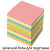 Блок для записей BRAUBERG непроклеенный, куб 9х9х9 см, цветной, 122341 - фото 2570909