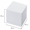 Блок для записей BRAUBERG, непроклеенный, куб 9х9х9 см, белый, белизна 95-98%, 122340 - фото 2571083