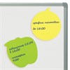 Блок самоклеящийся (стикеры), фигурный BRAUBERG, НЕОНОВЫЙ "Ассорти", 3 цвета х 50 листов, европодвес, 122711 - фото 2571287