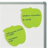 Блок самоклеящийся (стикеры), фигурный BRAUBERG, НЕОНОВЫЙ "Яблоко", 50 листов, зеленый, европодвес, 122709 - фото 2571304
