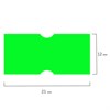 Этикет-лента 21х12 мм, прямоугольная, зеленая, комплект 5 рулонов по 600 шт., BRAUBERG, 123571 - фото 2571458