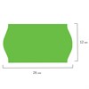 Этикет-лента 26х12 мм, волна, зеленая, комплект 5 рулонов по 800 шт., BRAUBERG, 123579 - фото 2571521