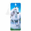 Закладка для книг 3D, BRAUBERG, объемная, "Белый конь", с декоративным шнурком-завязкой, 125753 - фото 2571770