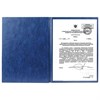 Папка адресная ПВХ "НА ПОДПИСЬ", формат А4, увеличенная вместимость до 100 листов, синяя, "ДПС", 2032.Н-101 - фото 2571897
