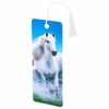 Закладка для книг 3D, BRAUBERG, объемная, "Белый конь", с декоративным шнурком-завязкой, 125753 - фото 2572371