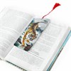 Закладка для книг 3D, BRAUBERG, объемная, "Бенгальский тигр", с декоративным шнурком-завязкой, 125755 - фото 2573217