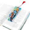 Закладка для книг 3D, BRAUBERG, объемная, "Мотогонки", с декоративным шнурком-завязкой, 125769 - фото 2573450