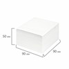 Блок для записей STAFF непроклеенный, куб 9х9х5 см, белый, белизна 90-92%, 126364 - фото 2573455