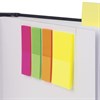 Закладки клейкие неоновые BRAUBERG, 45х12 мм 3 цвета + 45х26 мм 1 цвет, 100 штук (4 цвета x 25 листов), 126698 - фото 2573630