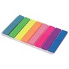 Закладки клейкие неоновые BRAUBERG, 45х8 мм, 160 штук (8 цветов х 20 листов), на пластиковом основании, 126699 - фото 2573869