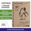 Скетчбук, белая бумага 150 г/м2, 148х210 мм, 30 л., гребень, BRAUBERG ART CLASSIC, 128950 - фото 2575264