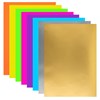 Цветная бумага, А4, ФЛУОРЕСЦЕНТНАЯ МЕЛОВАННАЯ (глянцевая), ВОЛШЕБНАЯ, 8 листов 8 цветов, на скобе, 200х280 мм, ЮНЛАНДИЯ, 129545 - фото 2575758