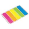 Закладки клейкие неоновые STAFF, 45х12 мм, 100 штук (5 цветов х 20 листов), на пластиковом основании, 129355 - фото 2576078